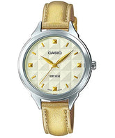 Casio, Women’s Watch Analog, White Dial Gold Leather Band, LTP-1392L-9AVDF